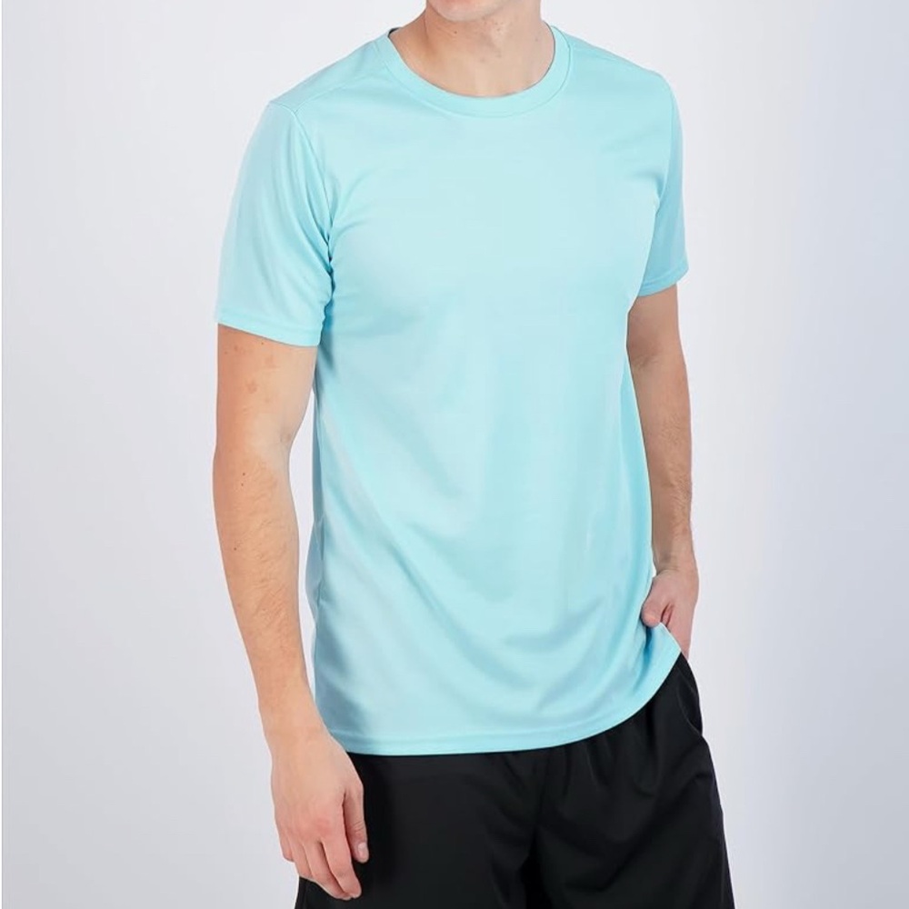 Pack Of 4 Real Essentials Men’s 3X Short Sleeved Drifit Active Crew Neck TShirts